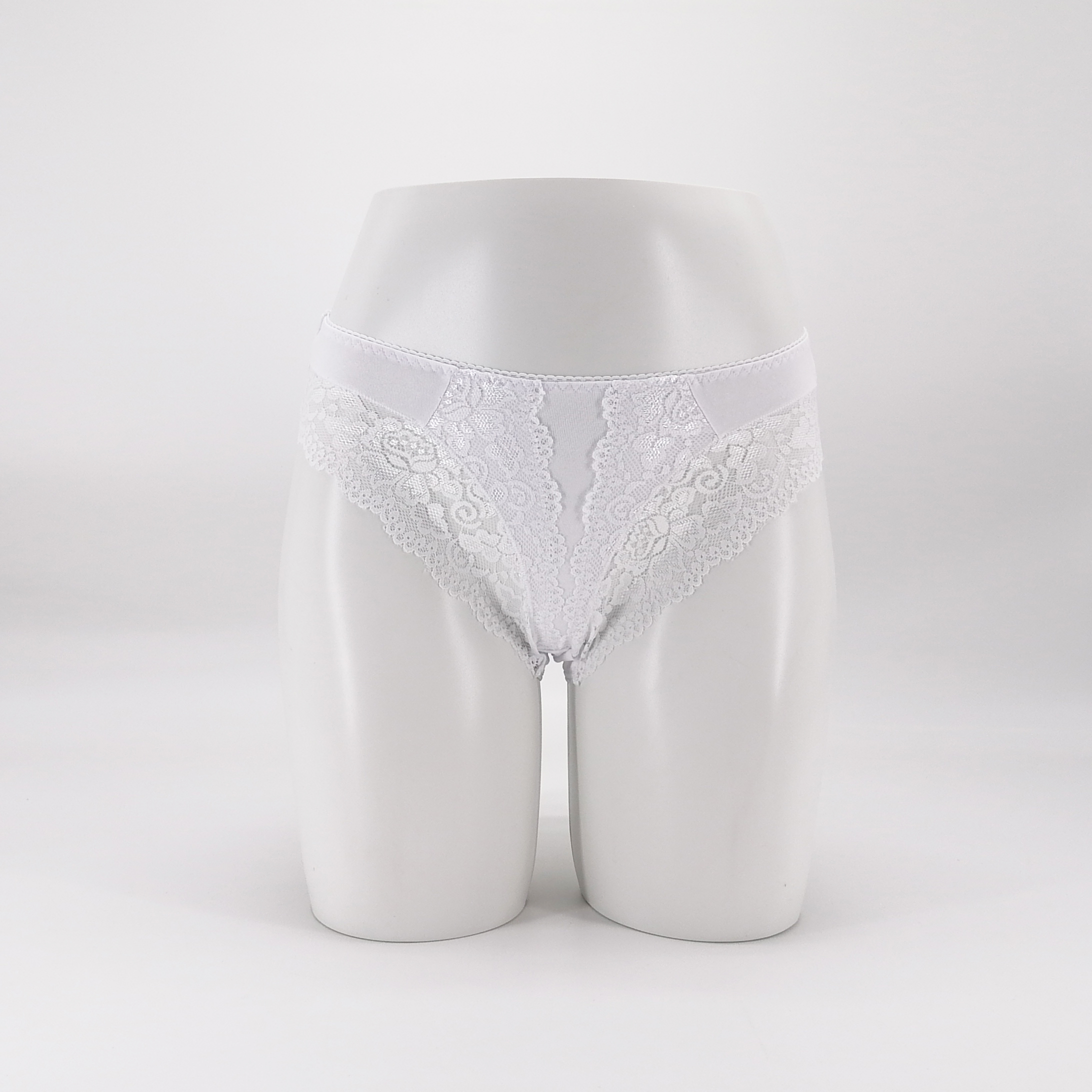 Customize Private Logo Cotton Spandex Sexy Lace Design Ladies High Waist Underwear