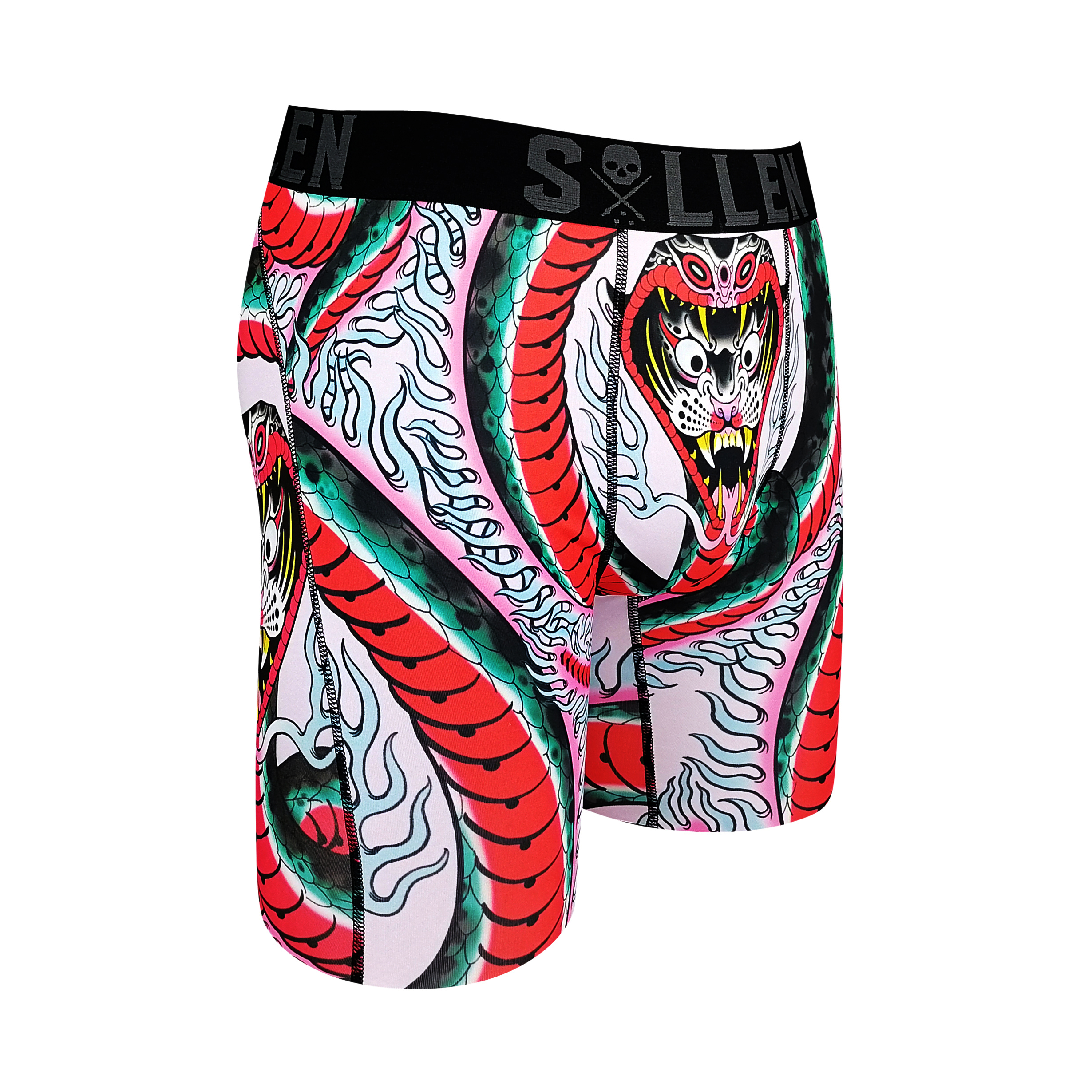 Mens Boxer Briefs Poly Spandex Performance Boxer Briefs