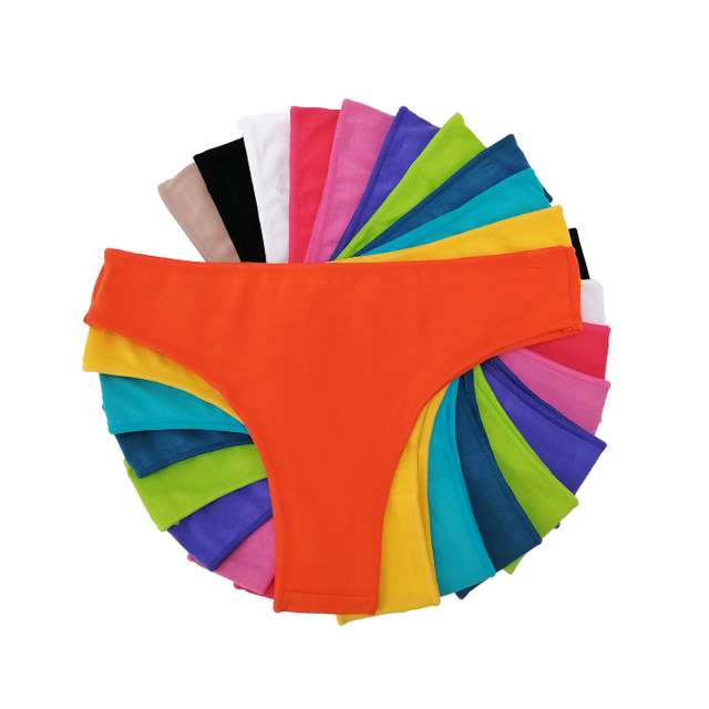 Multi Color Brazilian Women Lingerie Cotton Spandex OEM ODM