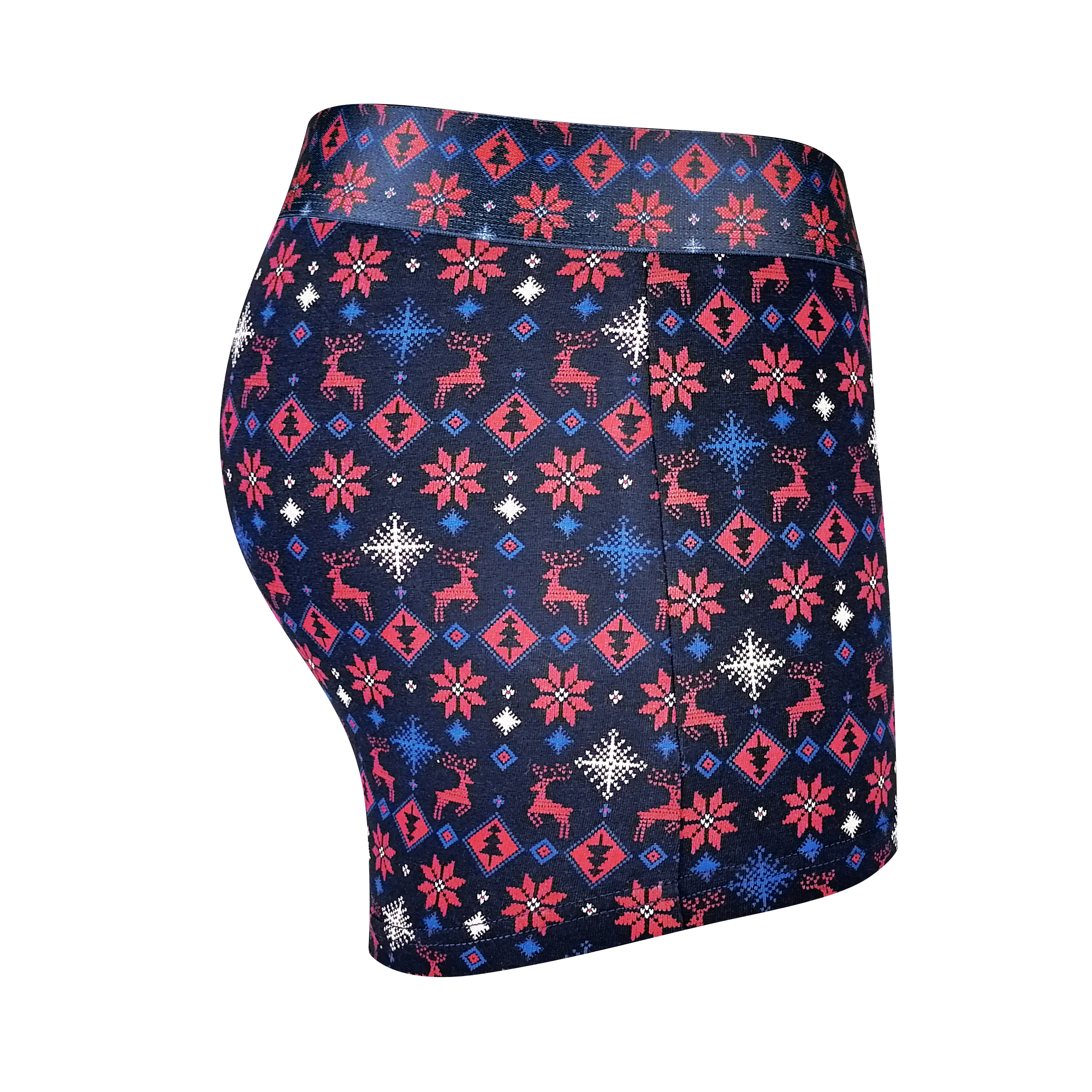 customize all over print Christmas style soft cotton spandex men underwear boxers