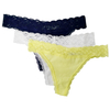 Lace Elastic Waistband Sexy Ladies Thongs Brazilian Underwear 