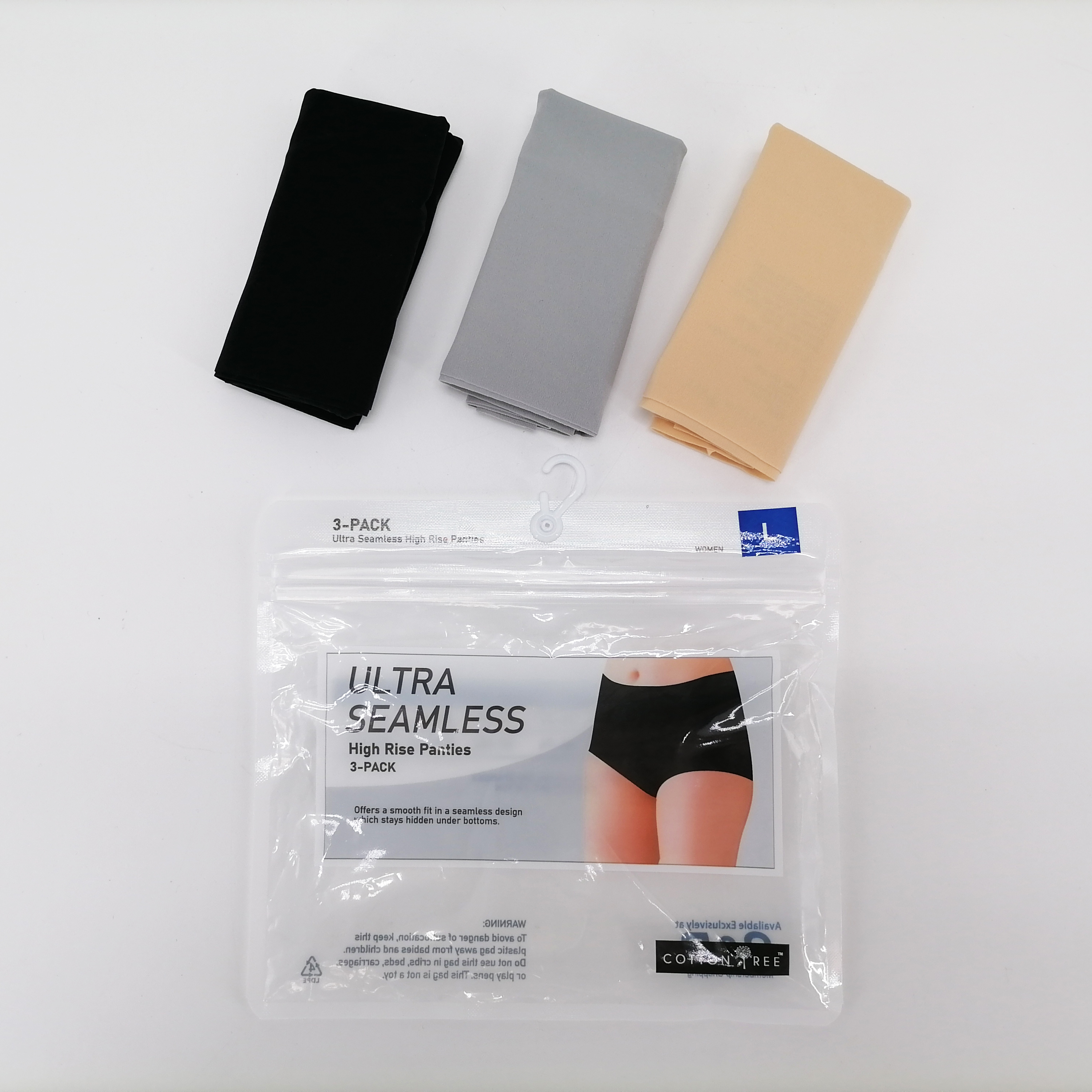OEM ODM Seamless Nylon Spandex High Waist Women Panties