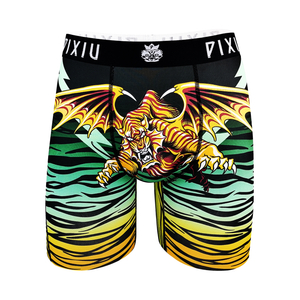 OEM ODM digital print polyester spandex fashion men trunk underwear