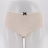 High Waist Women Panties Flower Pattern Print Cotton Lingerie