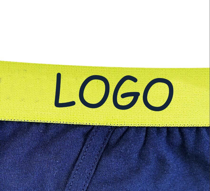 customize logo plain color men briefs boxer comfort cotton underwear