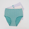 High Waist Women Underwear Flower Pattern Cotton Lingerie Personal Customize