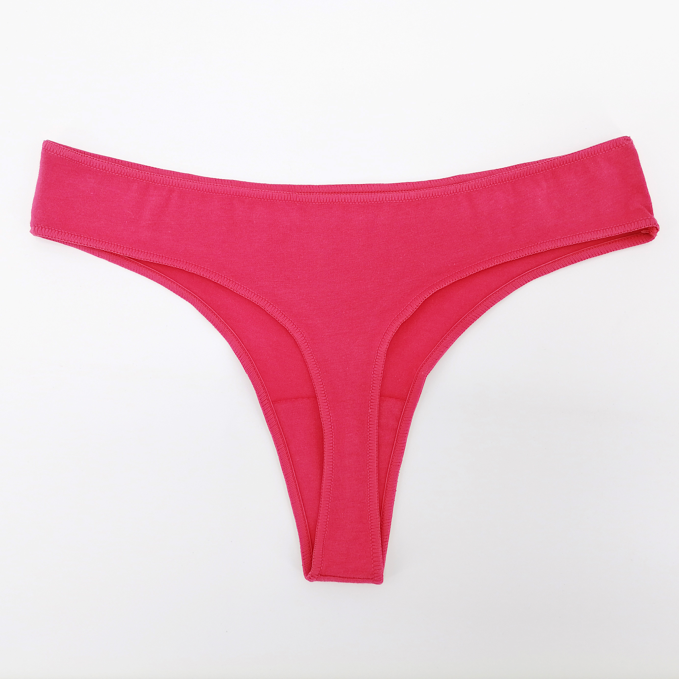 Multi Color Cotton Spandex Ladies Thongs Customize Personal Logo