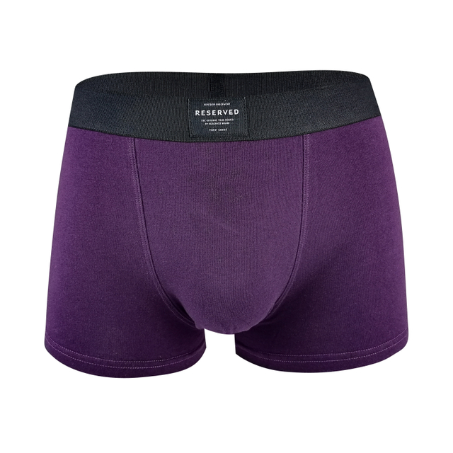 OEM ODM Men's Breathable Cotton Trunks Underwear Woven Label Customize Color