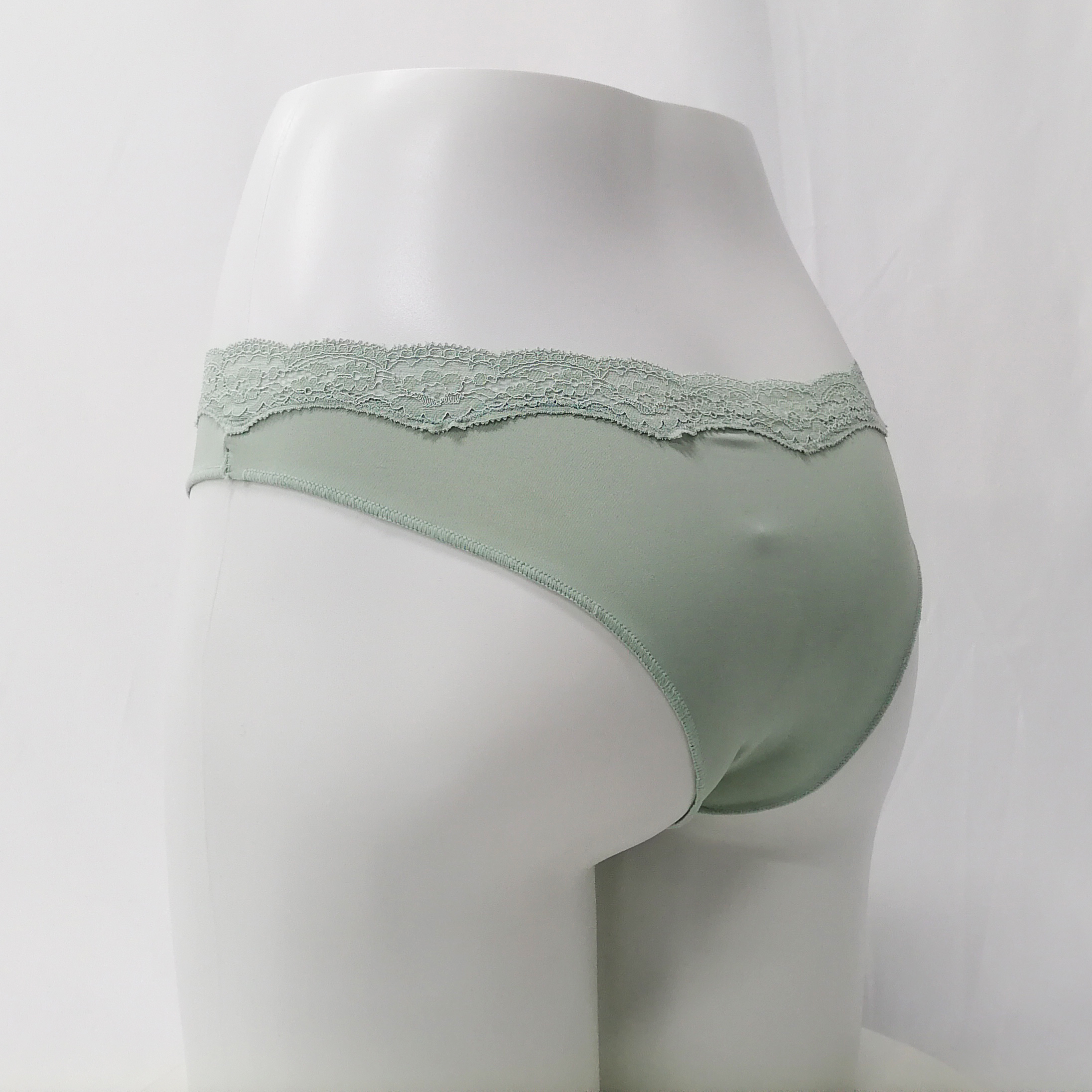 Customize Nylon Elastane Silk Fabric Women Panties Lace Design
