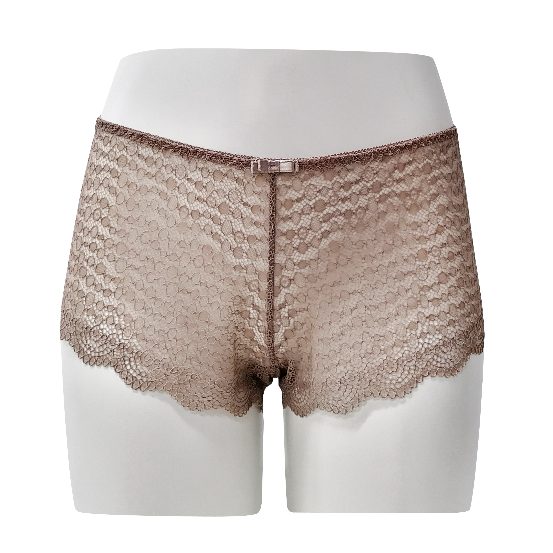 Lace Transparent Nylon Elastane Sexy Ladies Boyshorts Underwear Lingerie