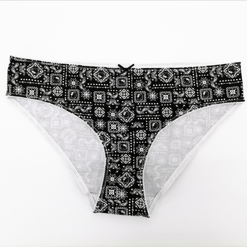 All over Print Cotton Elastane Ladies Bikini Underwear