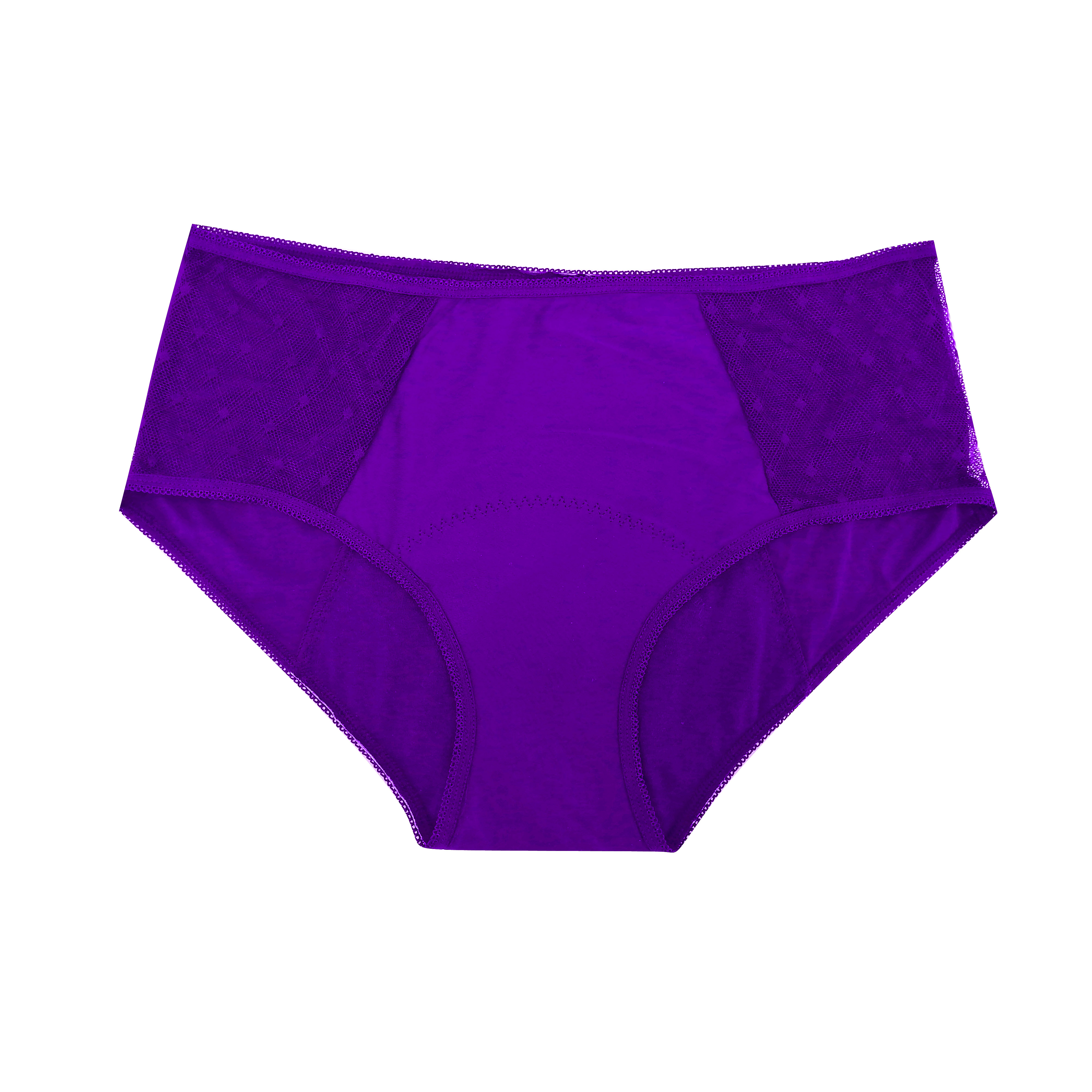 Wholesale Washable Leakproof Lace Style Menstrual Panties Women Nylon Period Undergarment 