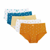 5 Packs Women Hipster Comfort Cotton All over Print Flower Pattern Lady Lingerie