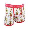 Christmas style customize print polyester men's boxers briefs underwear performance boxer