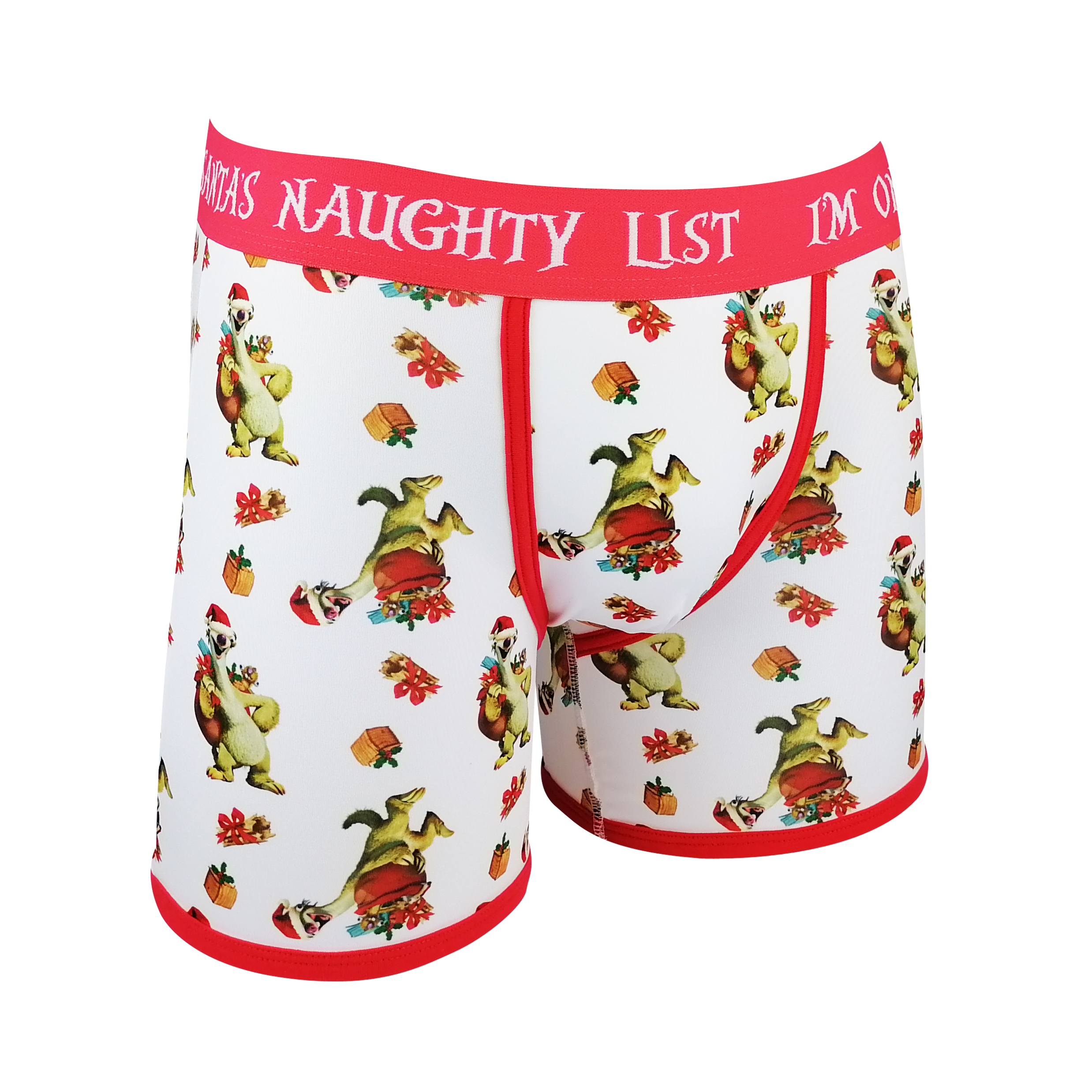 Christmas style customize print polyester men's boxers briefs underwear performance boxer
