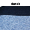 blue melange high quality cotton spandex men boxers customize logo 