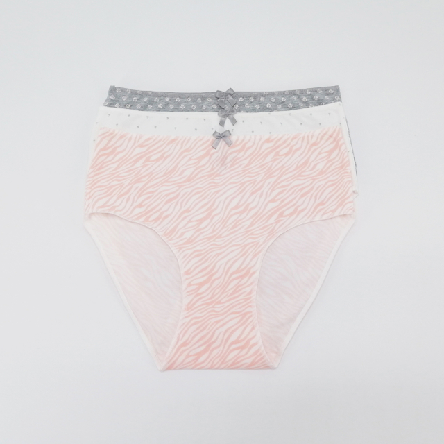 3 Pack Floral Print Cotton Panties for Ladies Wholesale Underwear 
