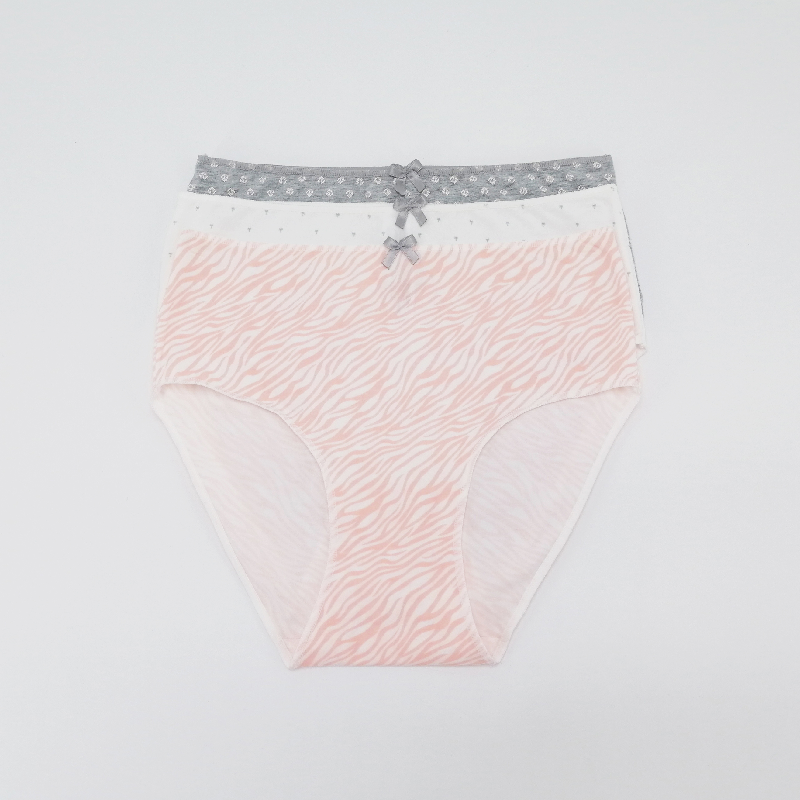 3 Pack Floral Print Cotton Panties for Ladies Wholesale Underwear 