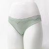 Customize Nylon Elastane Silk Fabric Women Panties Lace Design