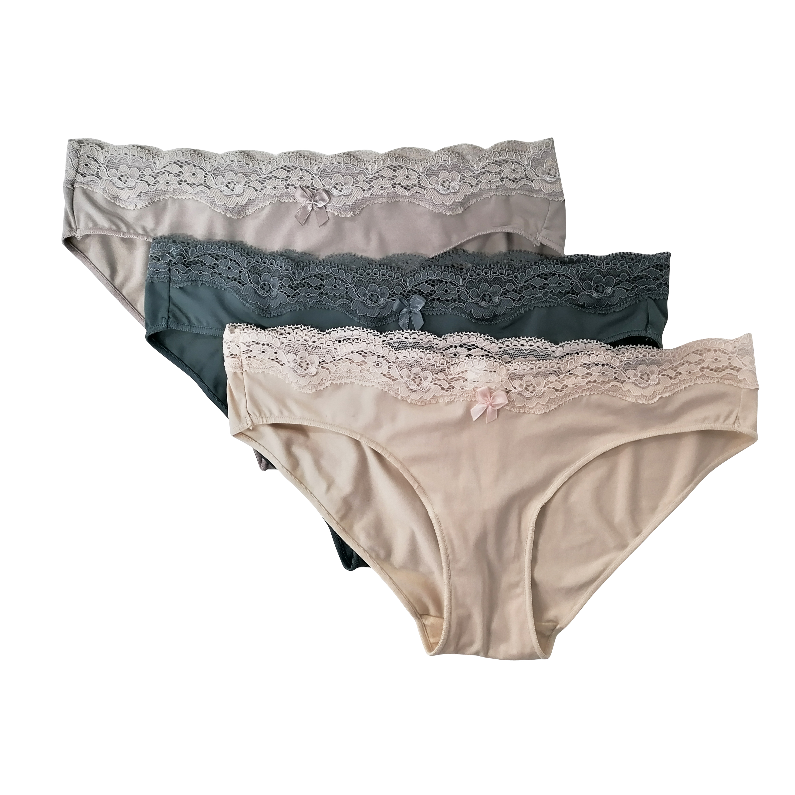 Nylon Elastane Silk Fitting Women Panties Briefs