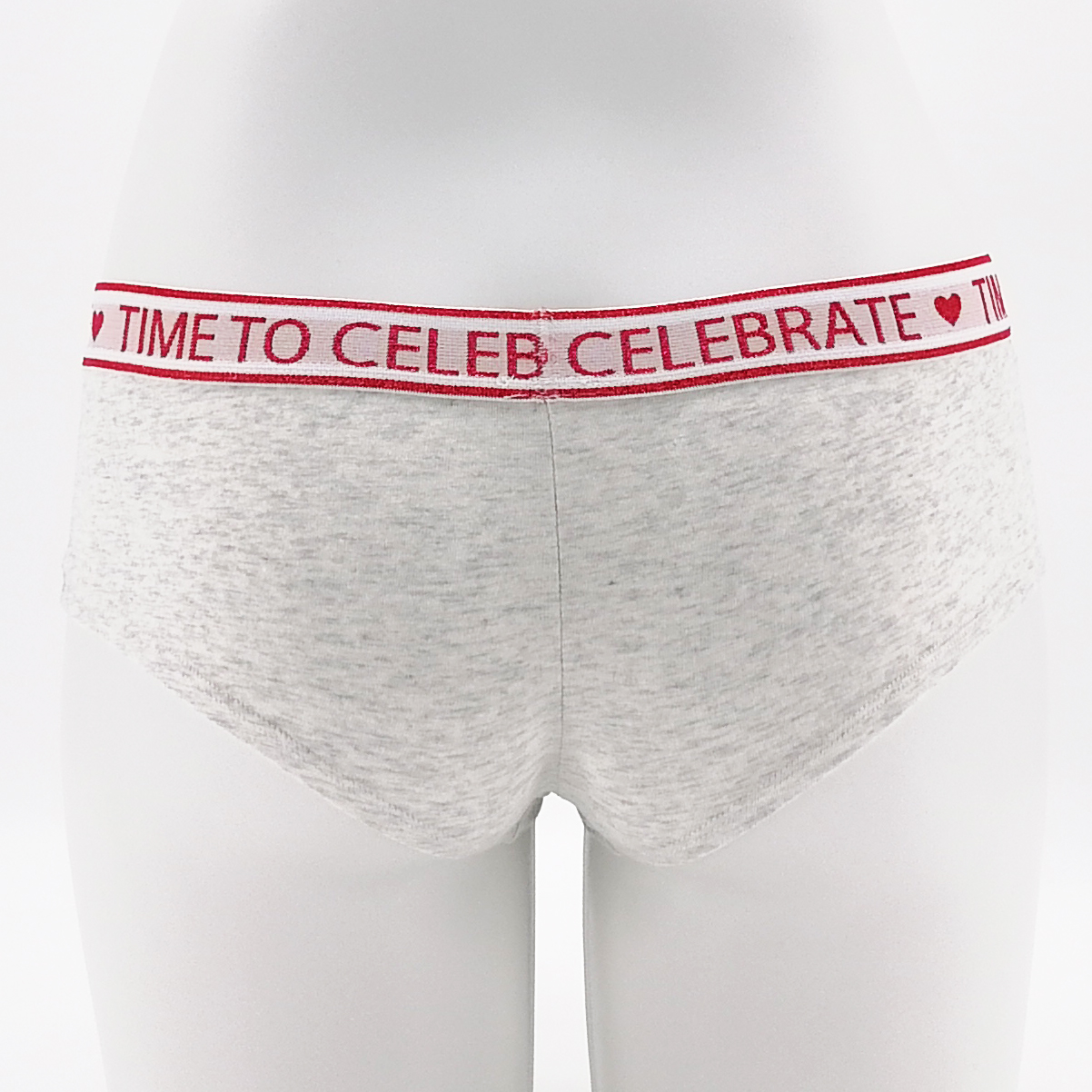 Women Cheeky Underwear Cotton Spandex Shinnysilver Waistband