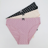 Underwear with Flower Print for Female Custom Ladies Panties Bikini