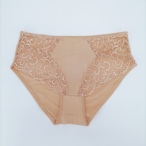 Hot Style Women Sexy Lace Mature Underwear Briefs Nylon Customize Ladies Panties