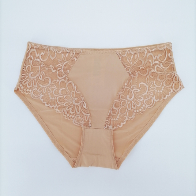Hot Style Women Sexy Lace Mature Underwear Briefs Nylon Customize Ladies Panties