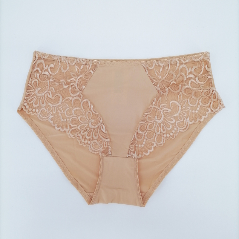 Hot Style Women Sexy Lace Mature Underwear Briefs Nylon Customize Ladies Panties