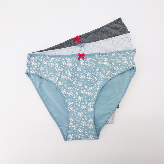 OEM ODM Floral Print Cotton Spandex Women Bikini