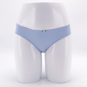 Rib Cotton Elastane Ladies Bikini Women Underwear