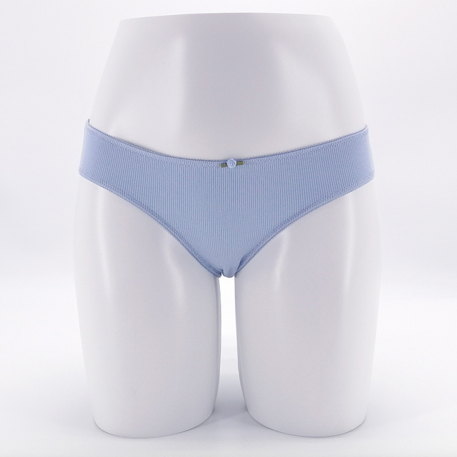Rib Cotton Elastane Ladies Bikini Women Underwear
