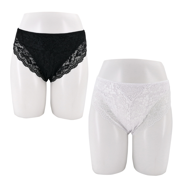 High Waist Women Underpants Sexy Lace Design Ladies Lingerie