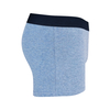 blue melange high quality cotton spandex men boxers customize logo 