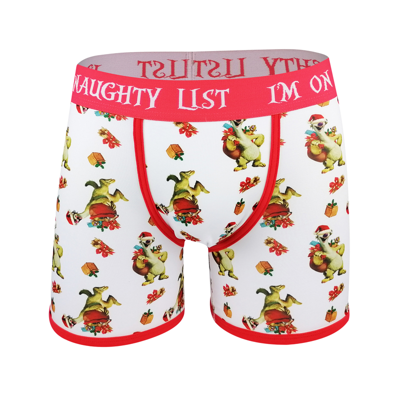 Christmas style customize print polyester men's boxers briefs underwear performance boxer