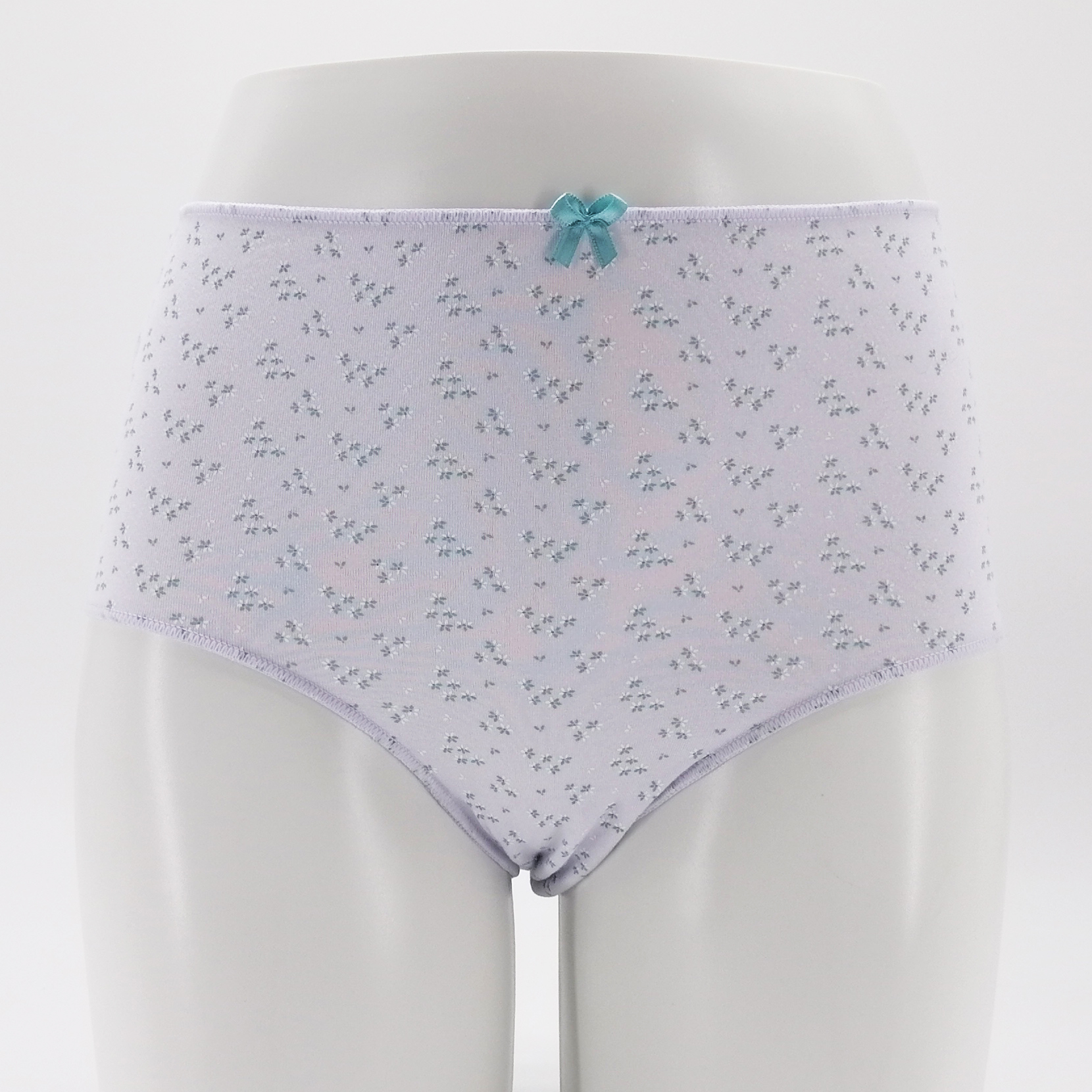 High Waist Women Underwear Flower Pattern Cotton Lingerie Personal Customize