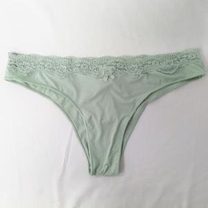 Customize Nylon Elastane Silk Fabric Women Panties Lace Design