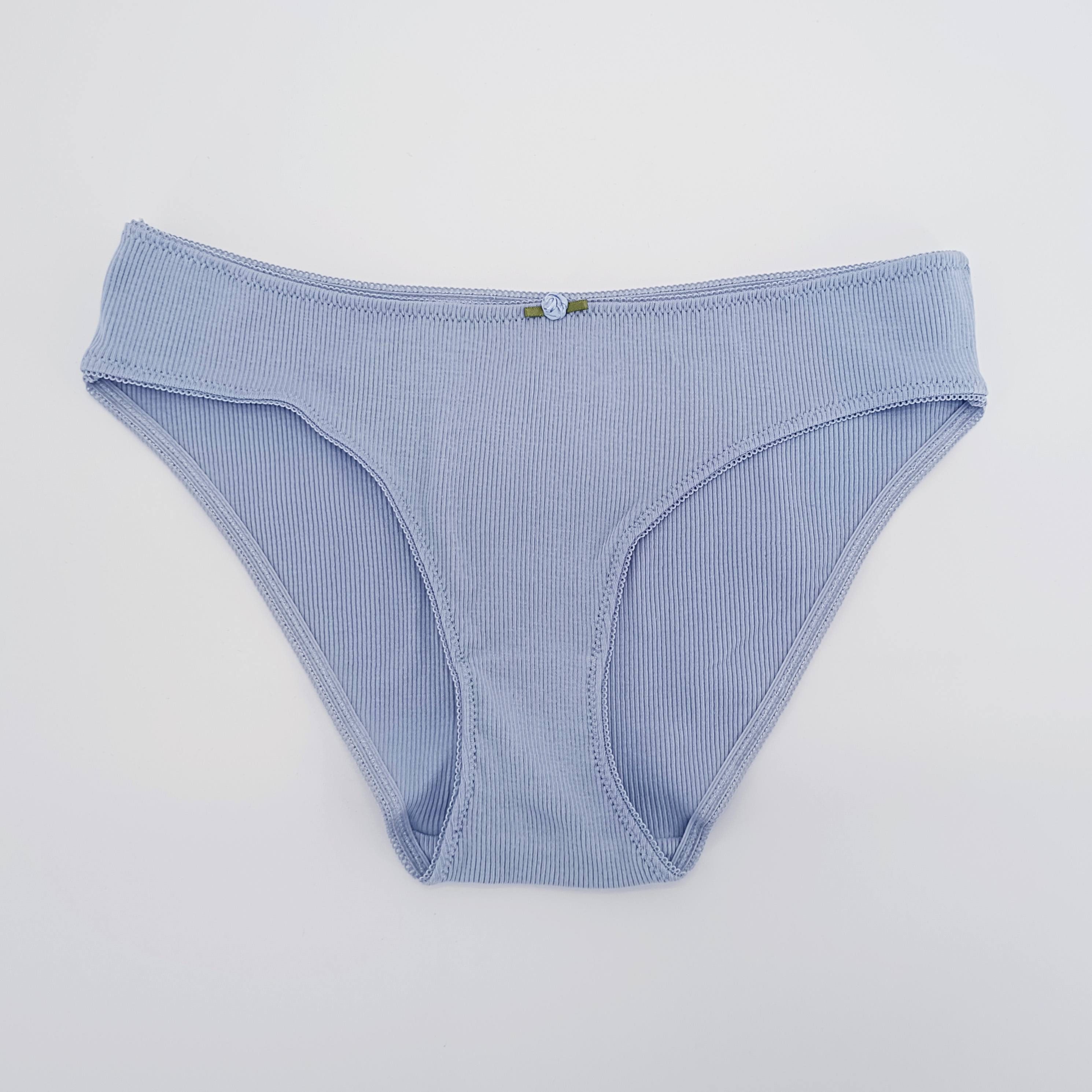 Rib Cotton Elastane Ladies Bikini Women Underwear